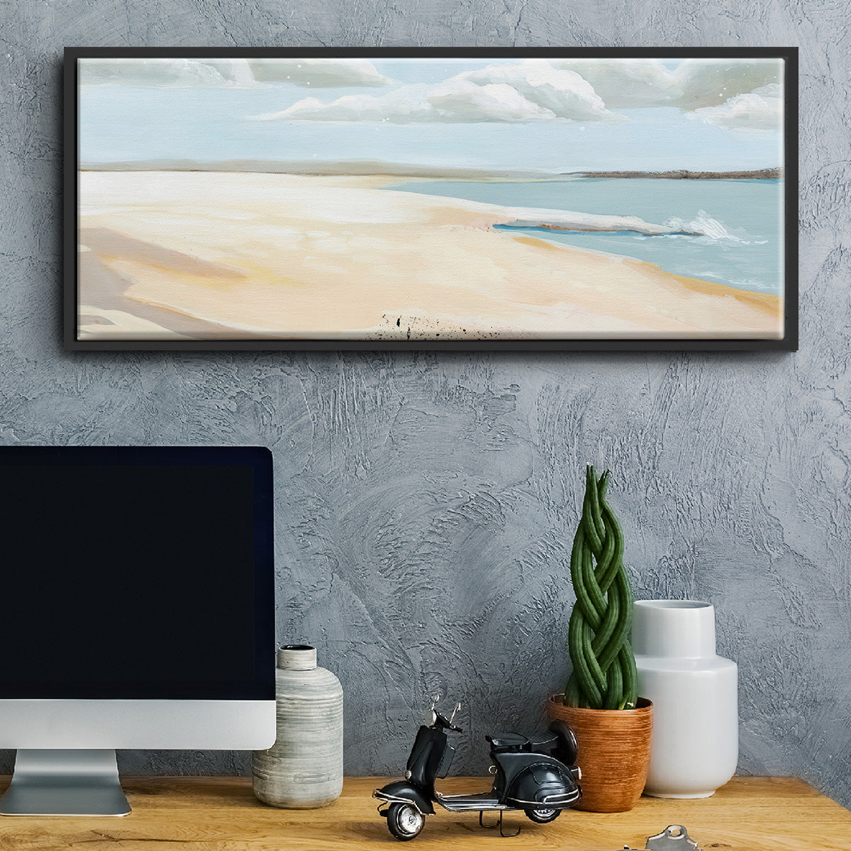 Sandy Getaway II - Floater Framed Canvas Print
