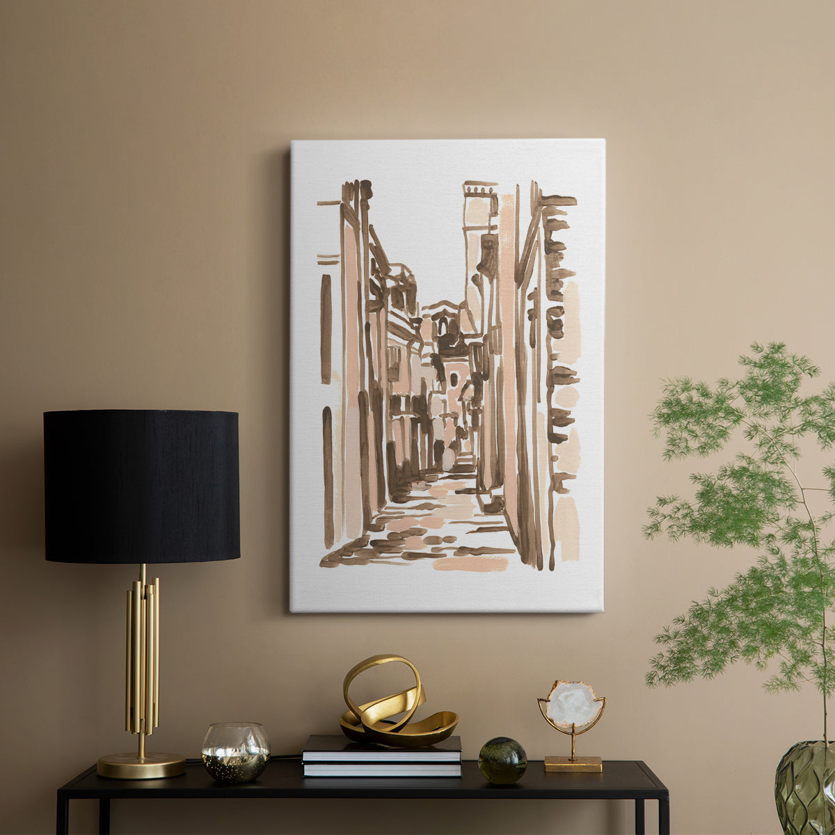 Blush Architecture Study VI - Canvas Art Print