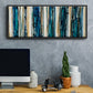 Blue Streaks - Floater Framed Canvas Print