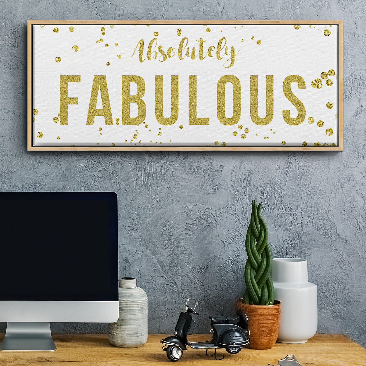 Fabulous - Floater Framed Canvas Print