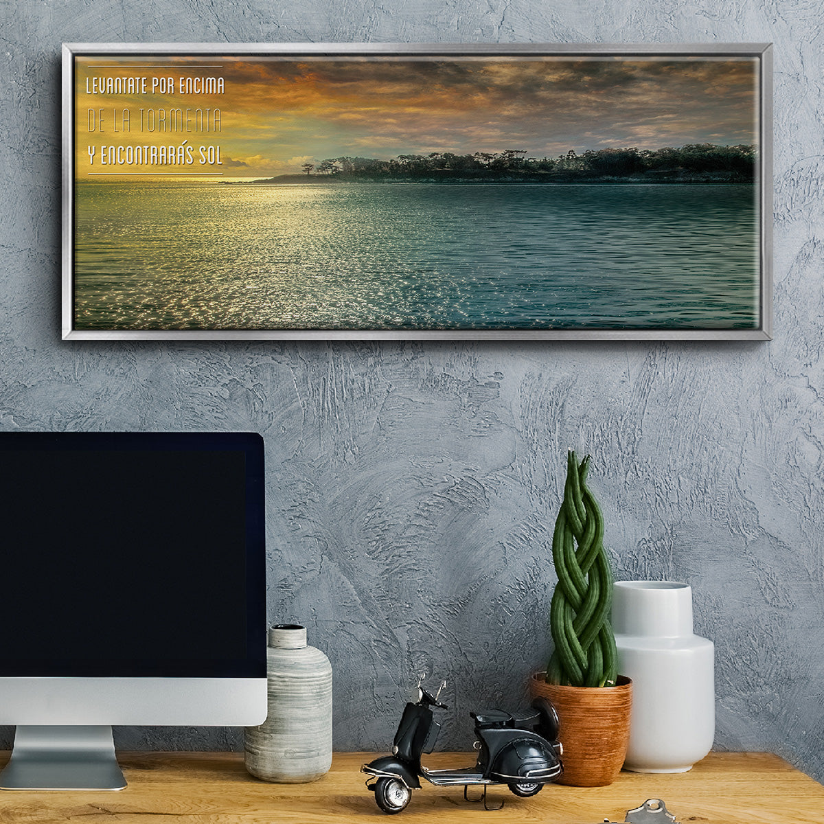 Encontraras - Floater Framed Canvas Print
