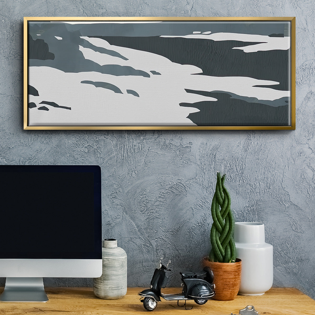 Cutter Island III - Floater Framed Canvas Print