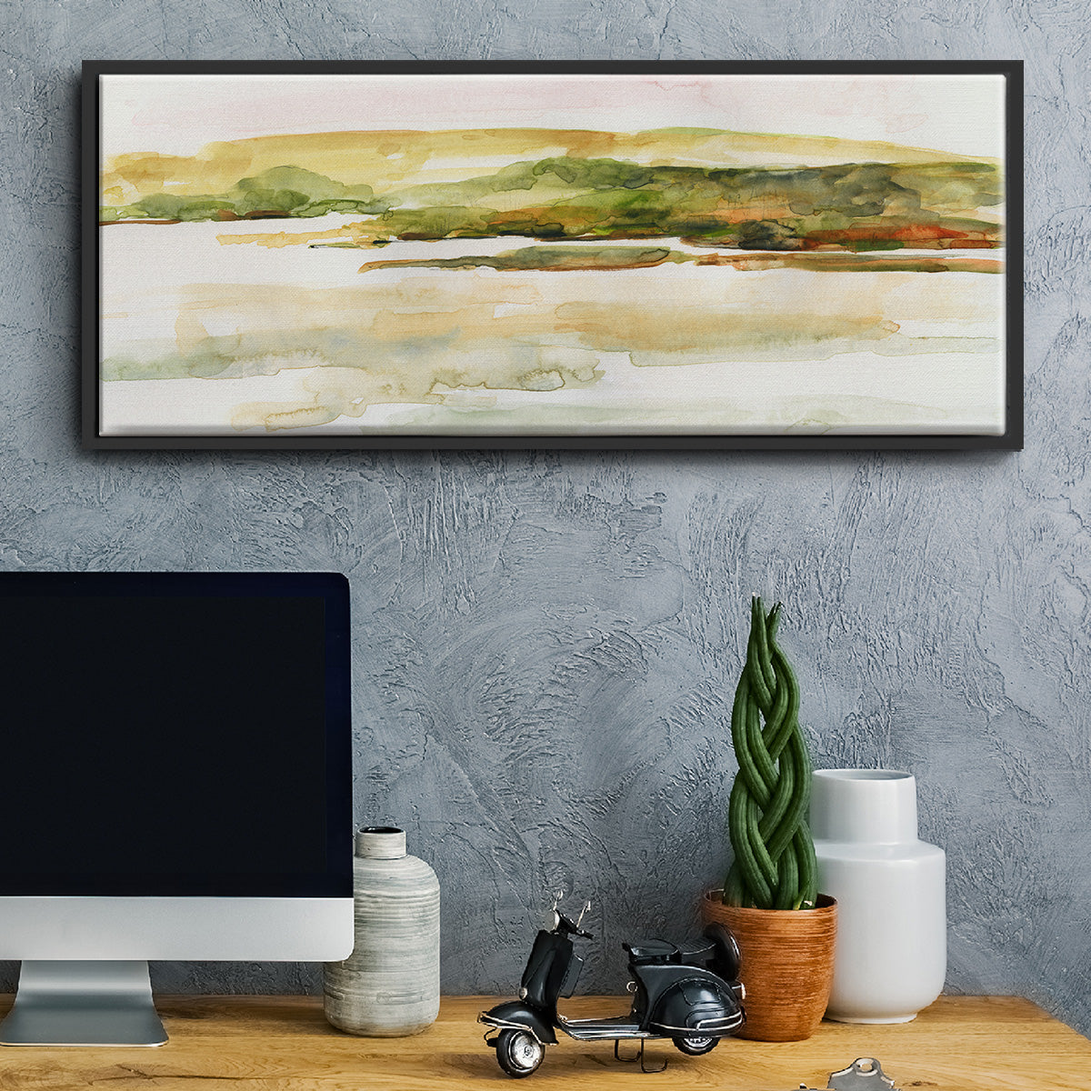 Coastal Morning - Floater Framed Canvas Print