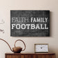 Faith Family Football - Canvas Art Print