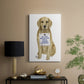 Love and Golden Retriever - Canvas Art Print