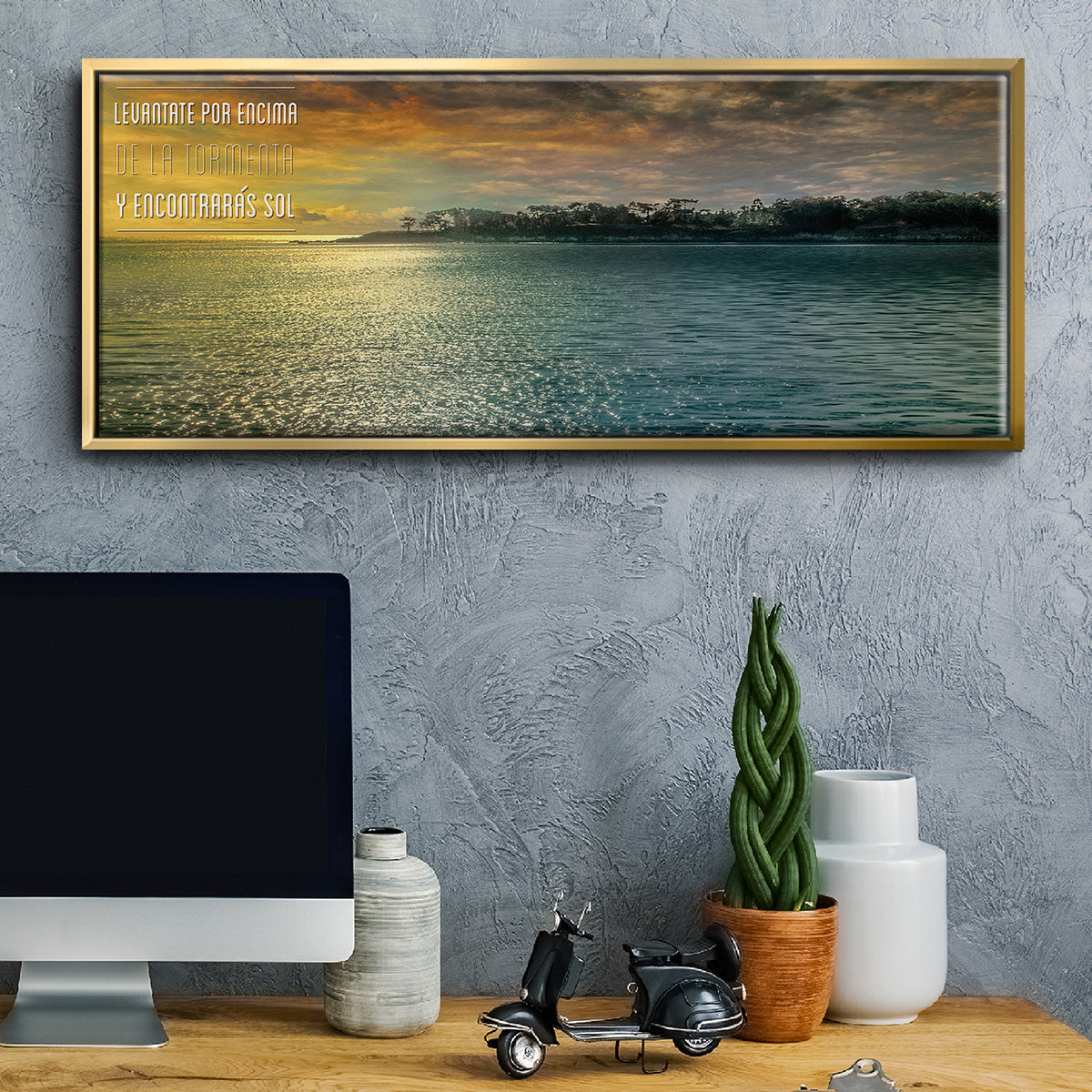 Encontraras - Floater Framed Canvas Print