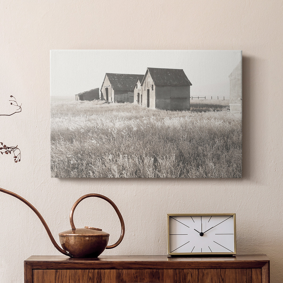 Neutral Barn - Canvas Art Print