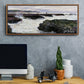 The Rocks at Pourville, Low Tide, 1882 - Floater Framed Canvas Print