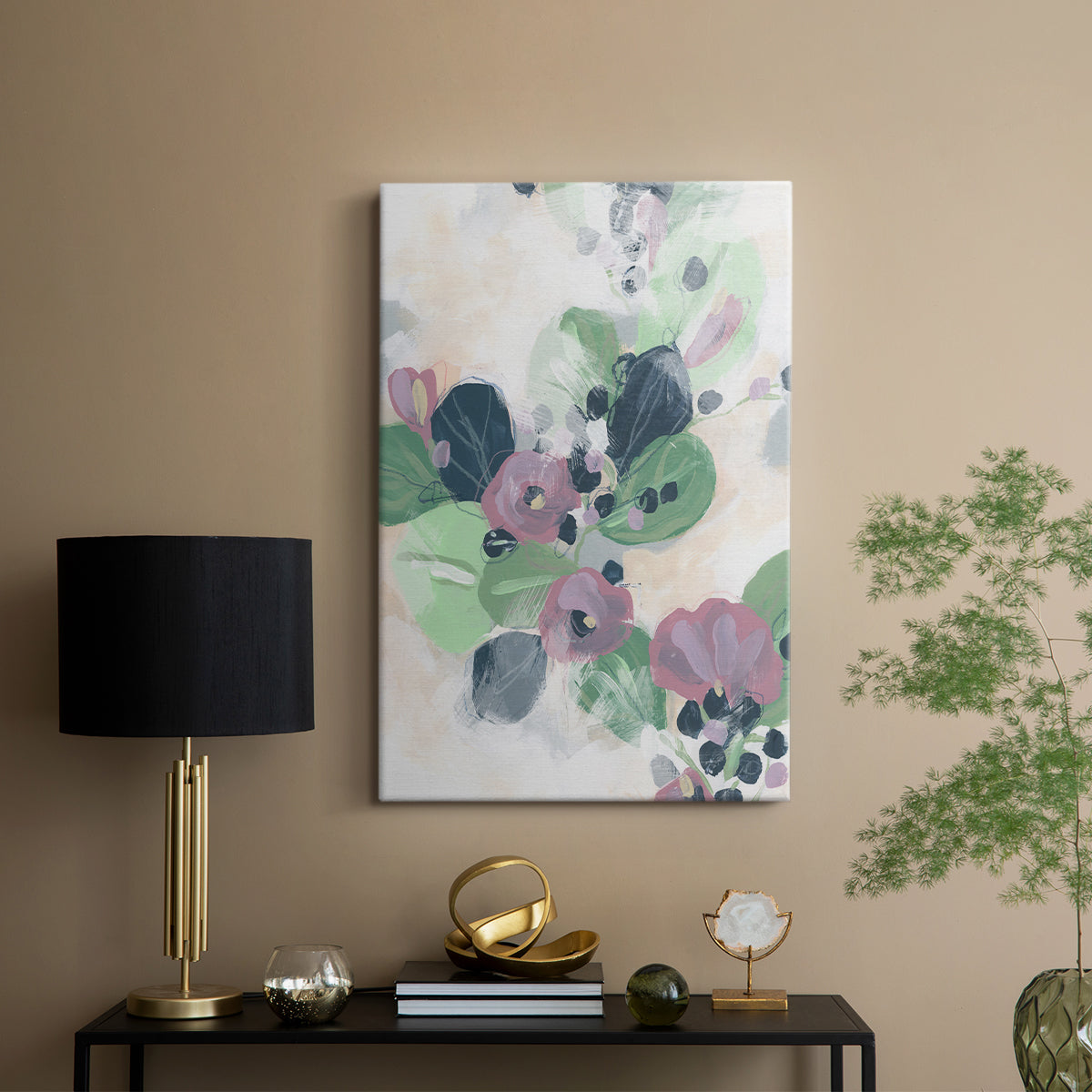 Tropical Branch Fresco I - Canvas Art Print