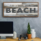 Better at the Beach - Floater Framed Canvas Print