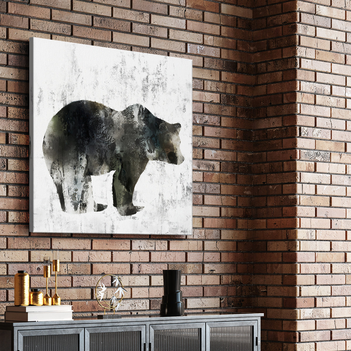 BEAR TOTEM - Canvas Art Print
