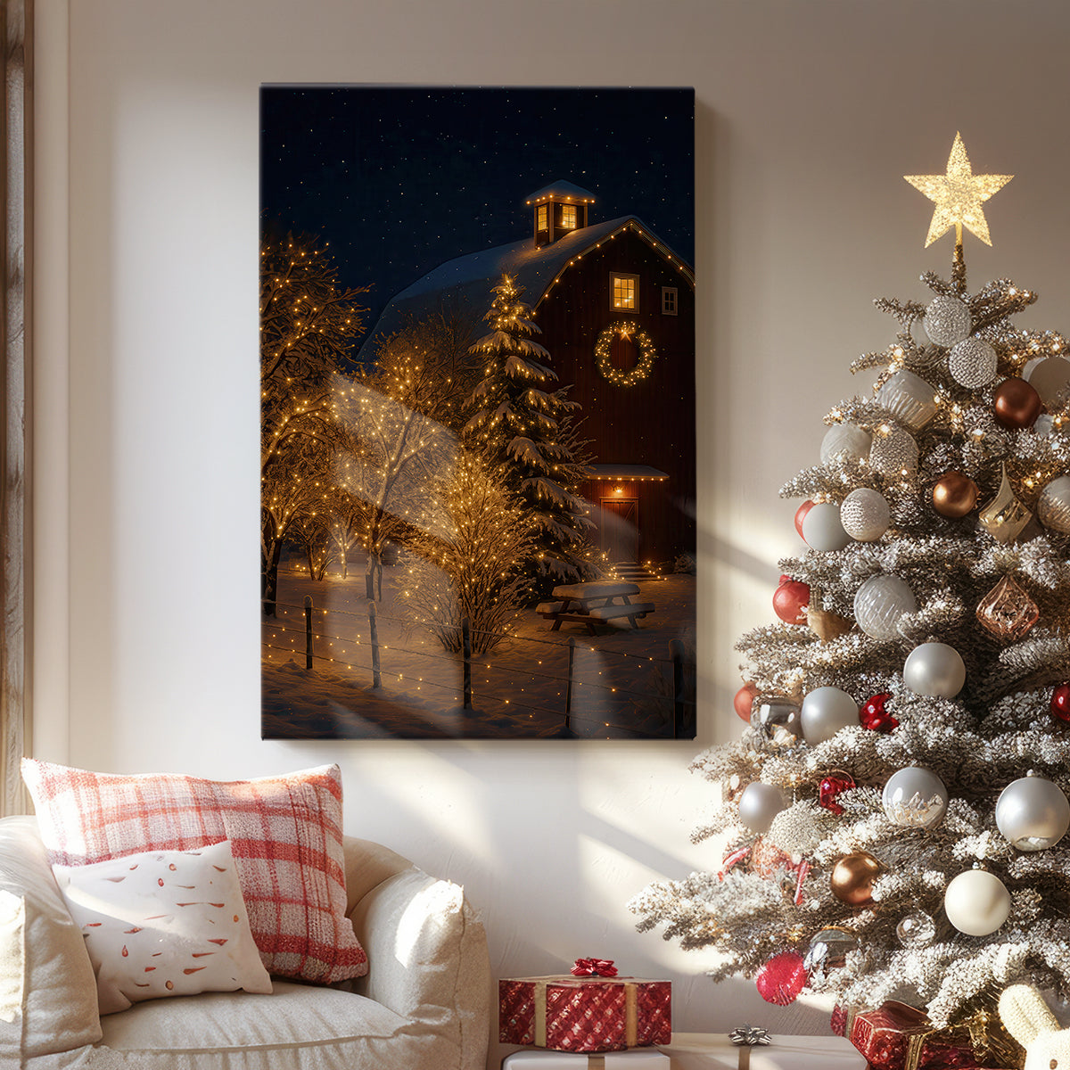 Candlelit Candle Carol - Canvas Art Print
