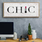Chic - Floater Framed Canvas Print