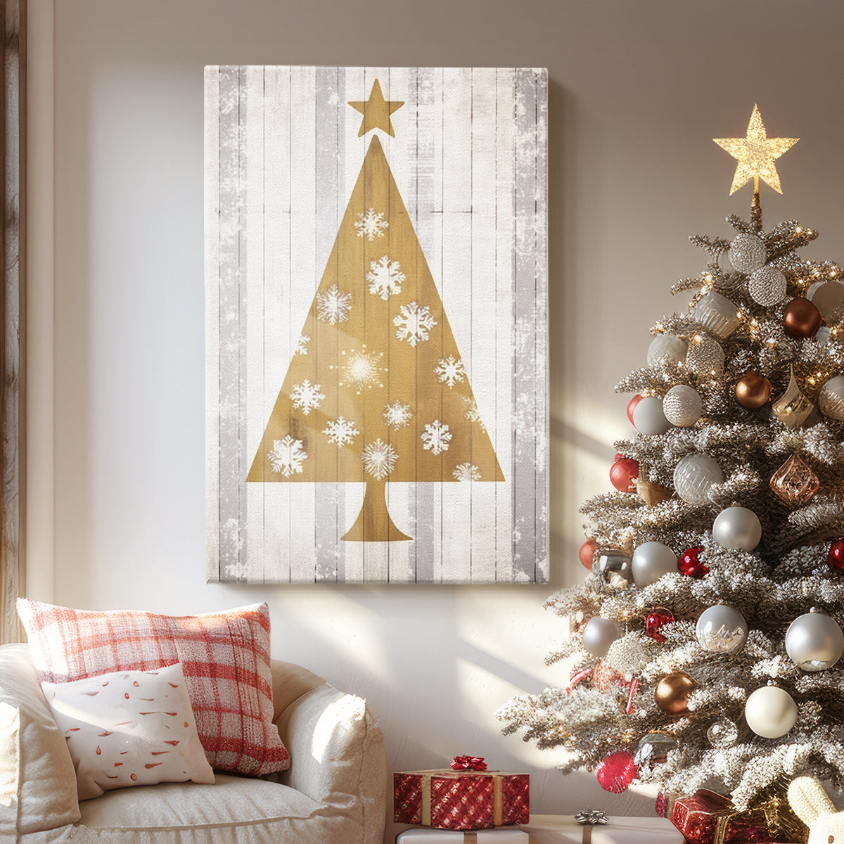 Dawn of Golden Cottage - Canvas Art Print