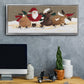 Skater Chorus Line - Floater Framed Canvas Print