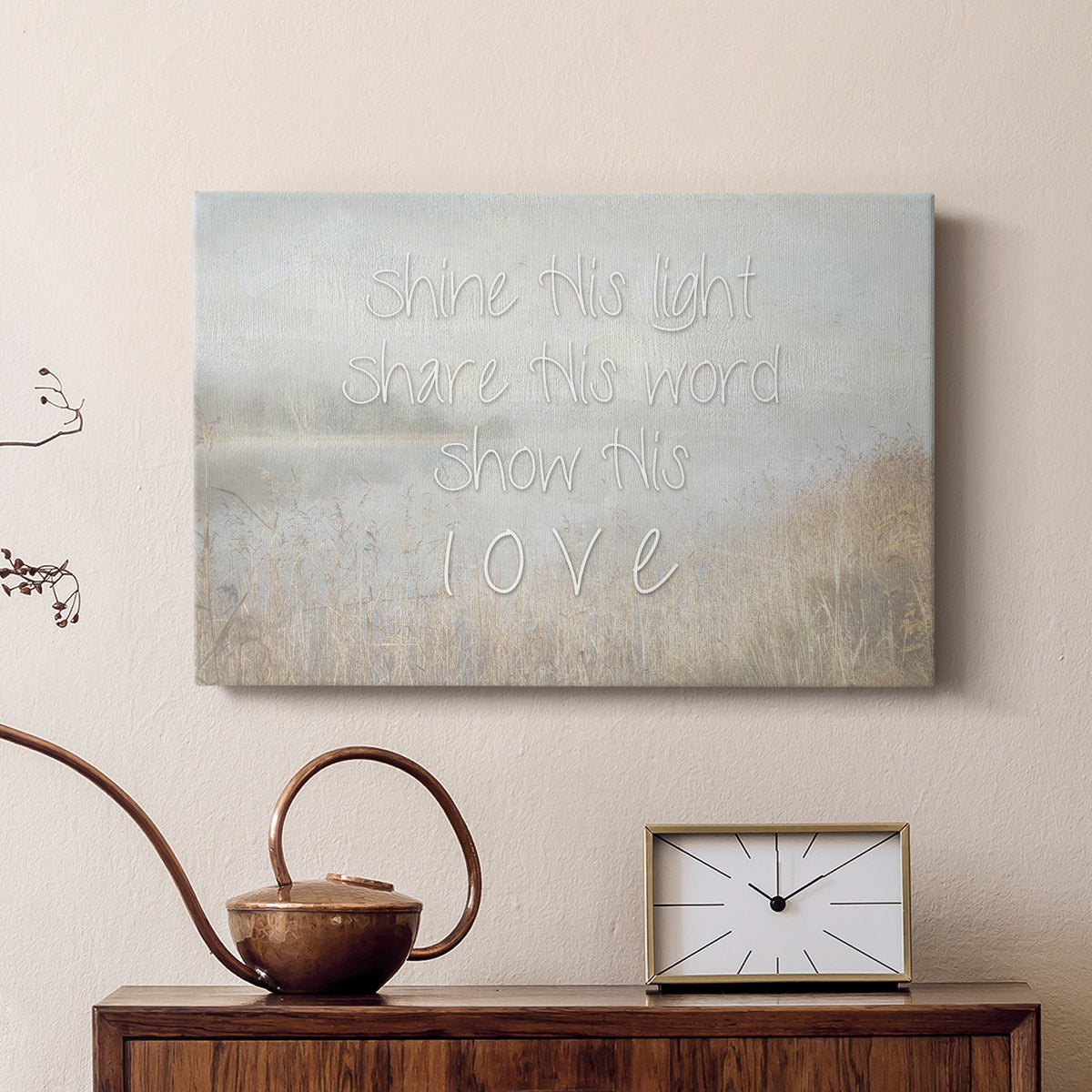 Shine His Light - Canvas Art Print
