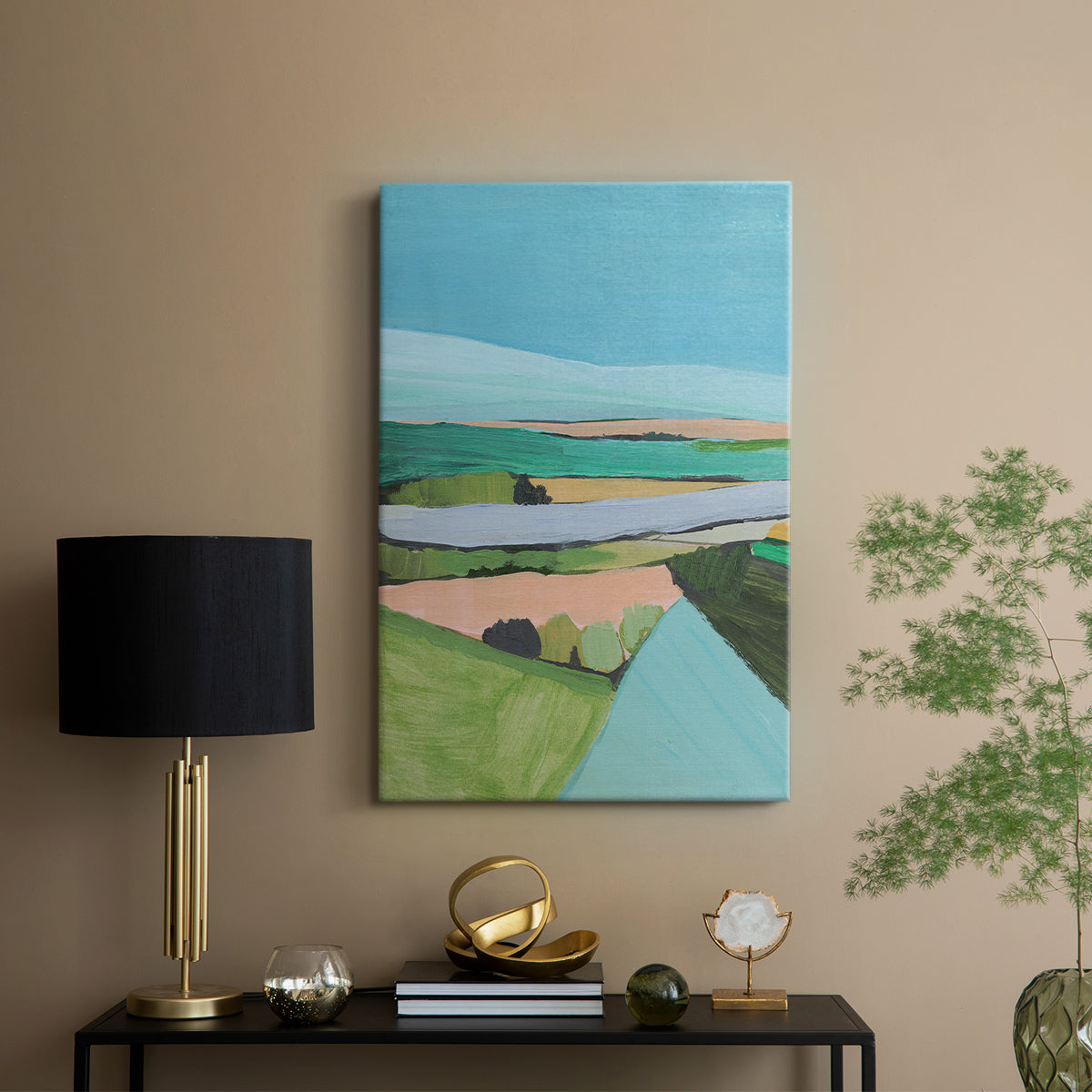 Bright Colored Countryside I - Canvas Art Print