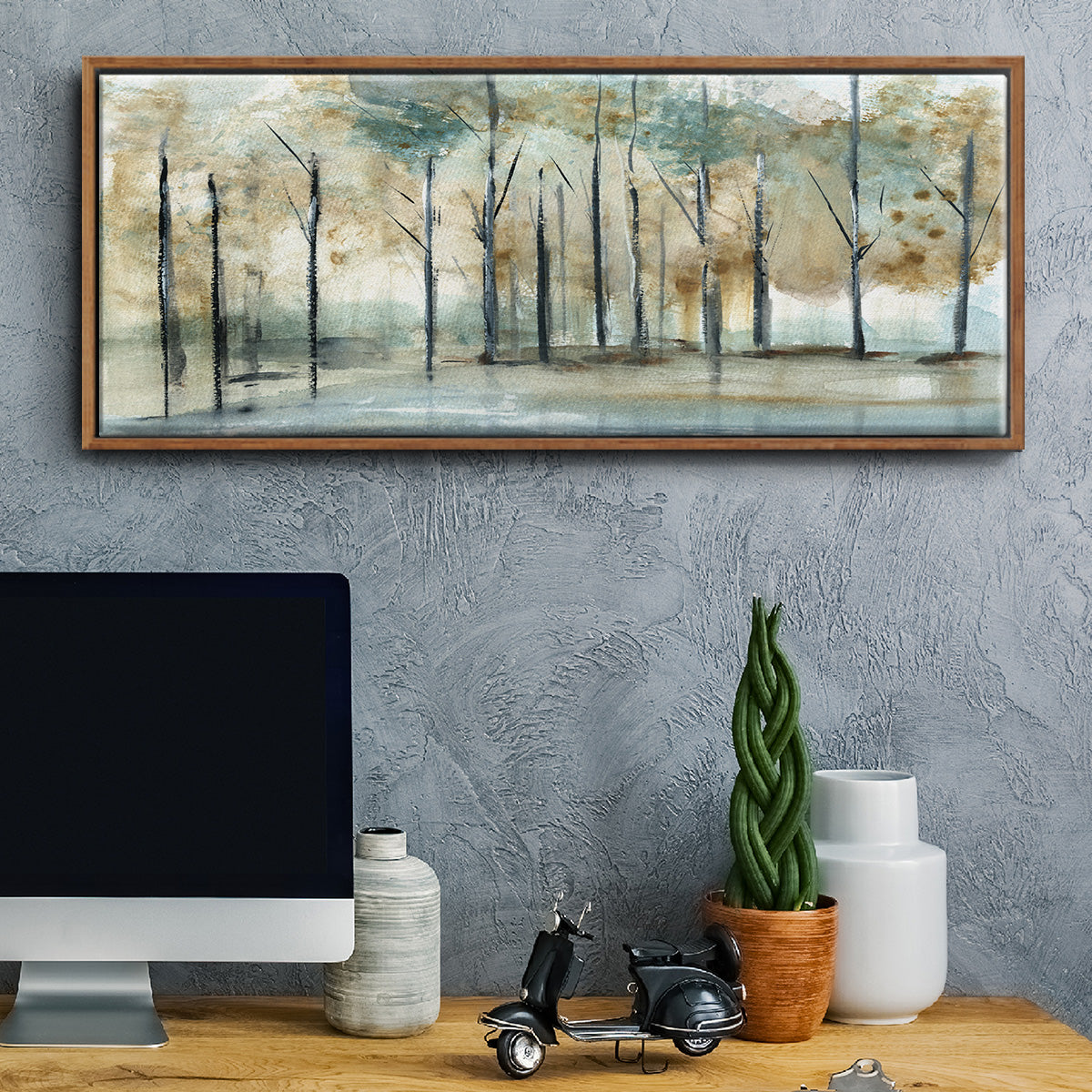 Debruce Light - Floater Framed Canvas Print