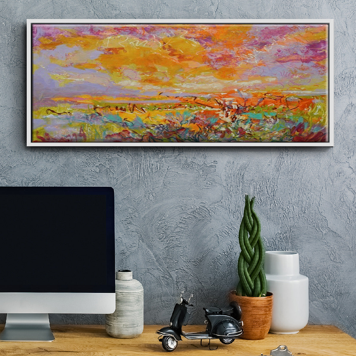 Radiance Remembered - Floater Framed Canvas Print