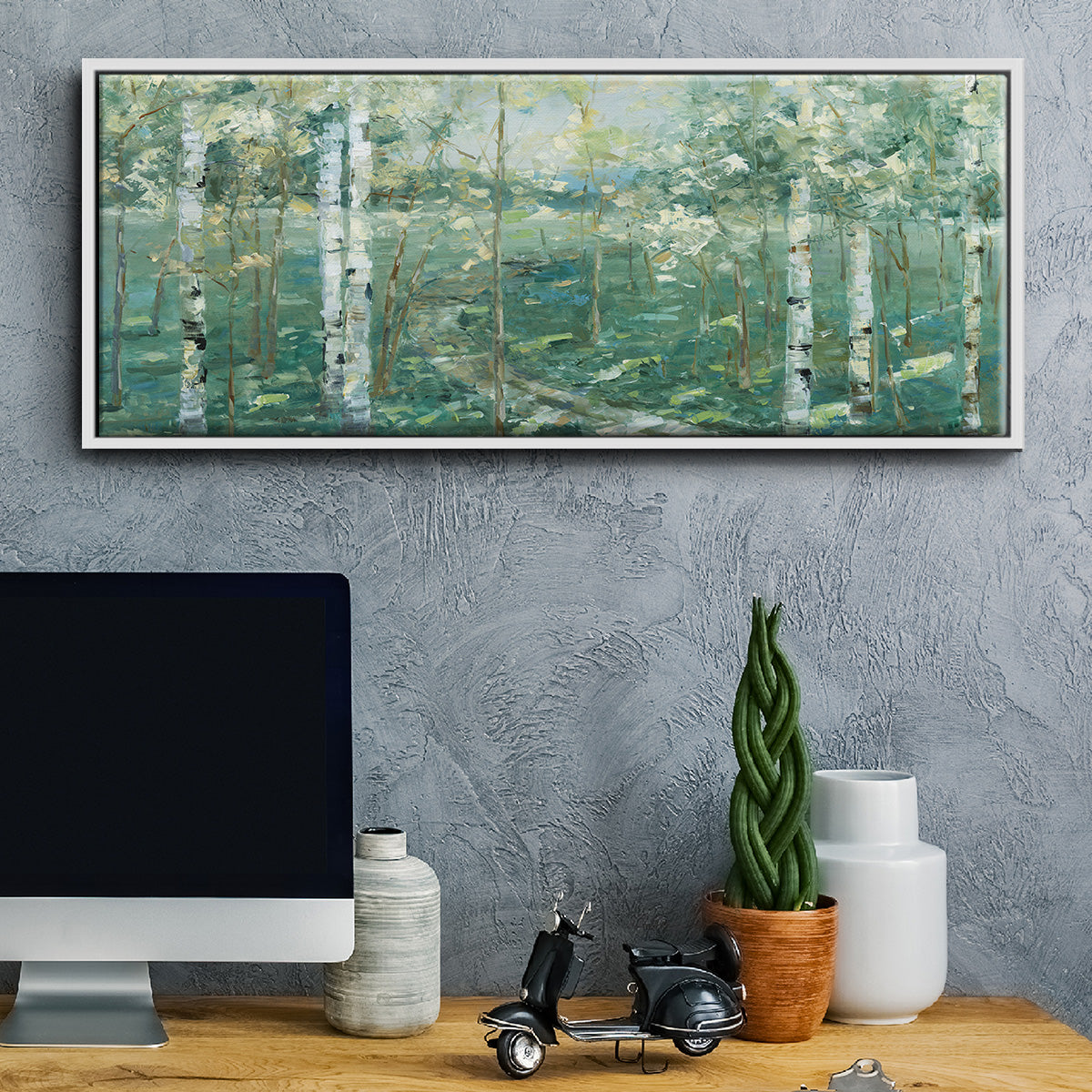Meadow Light - Floater Framed Canvas Print