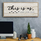 This is Us and the Dog - Floater Framed Canvas Print