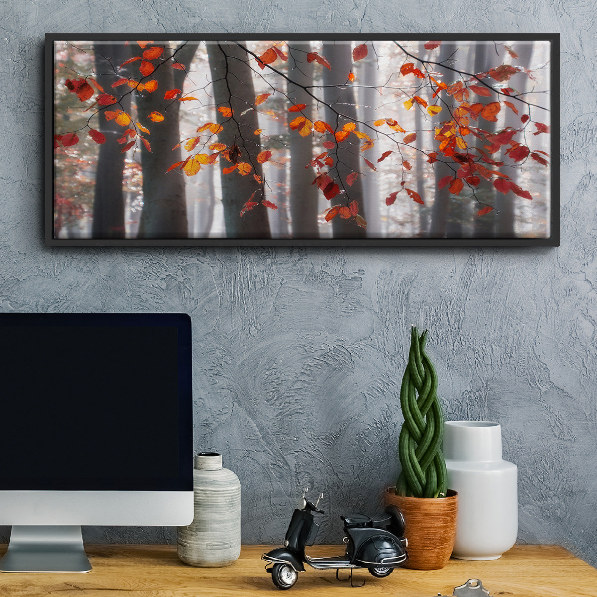 Falling Moments - Floater Framed Canvas Print