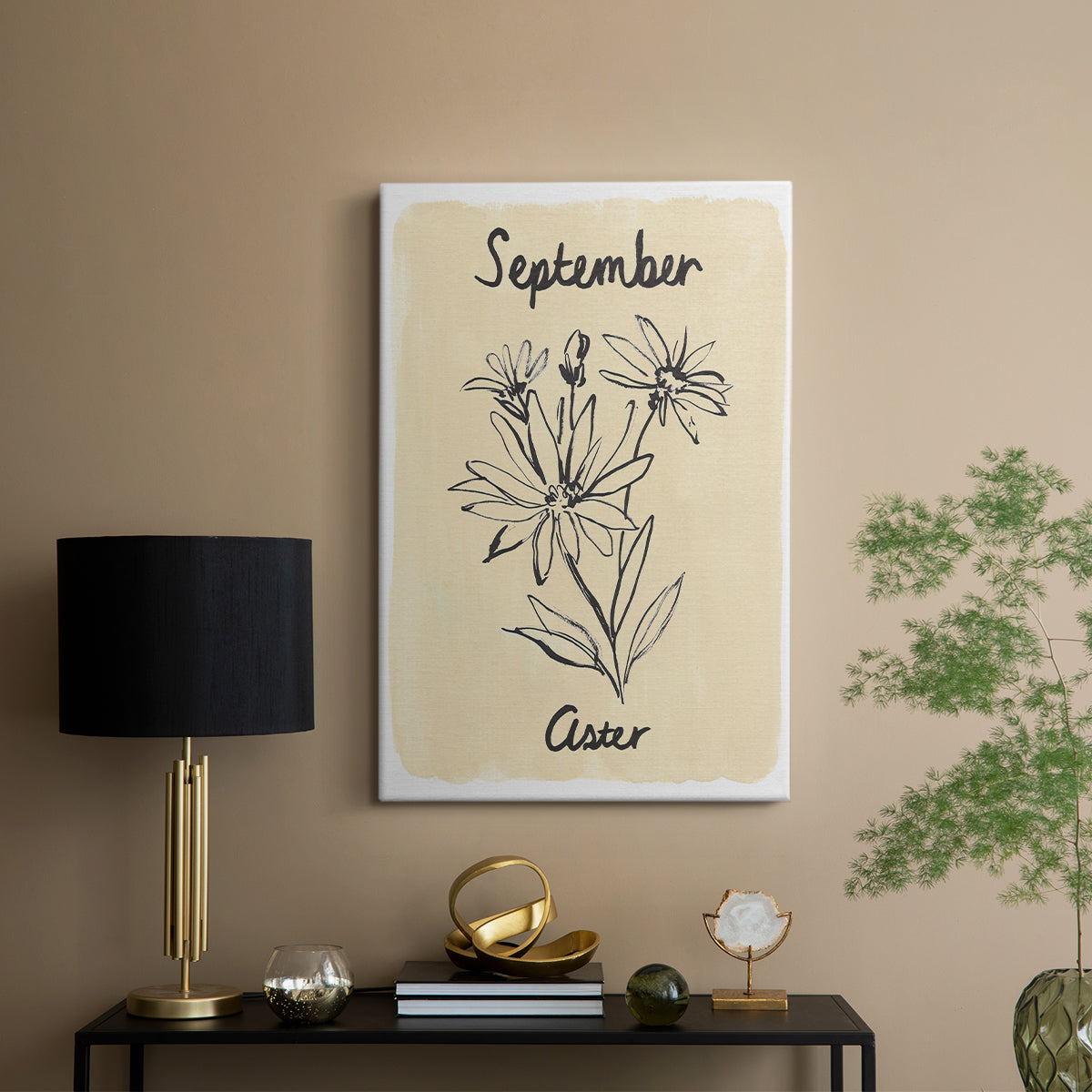 Birth Month IX - Canvas Art Print