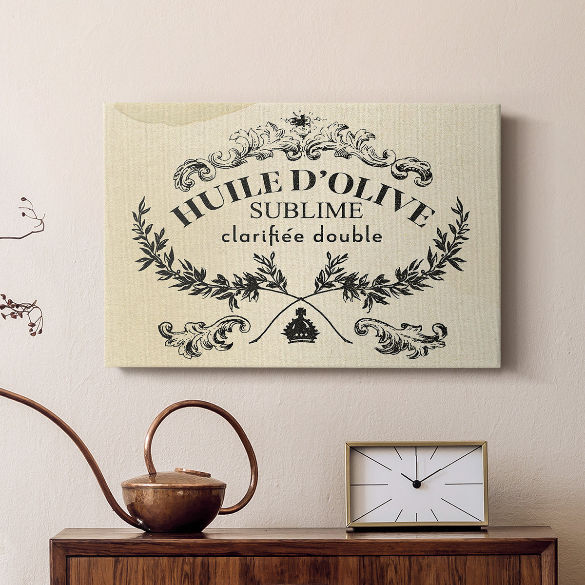Antique French Label IV - Canvas Art Print