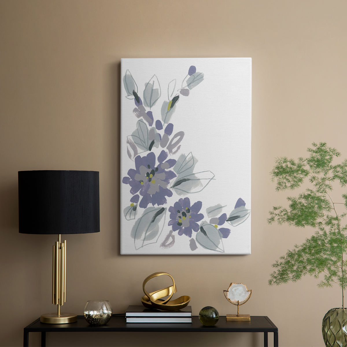 Periwinkle Patch III - Canvas Art Print