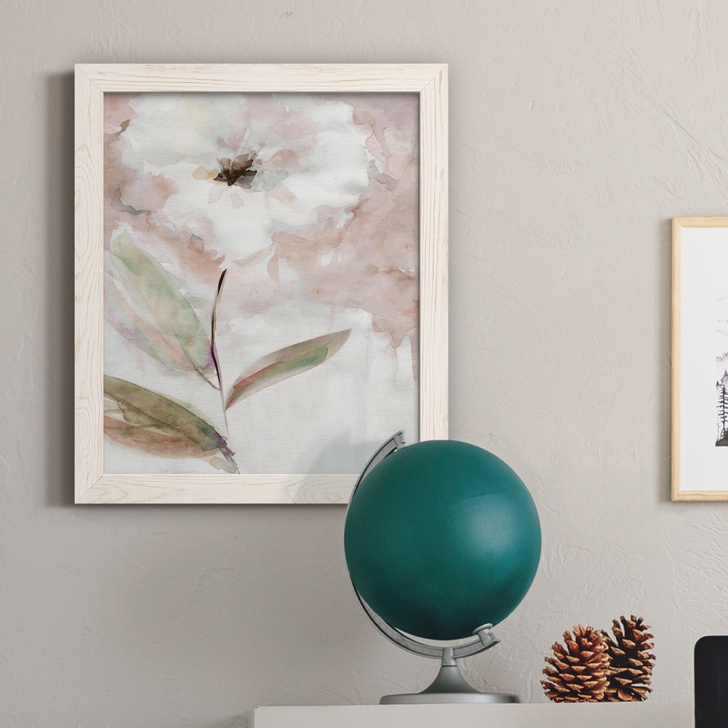 Summer Bloom I - Barnwood Framed Canvas Print