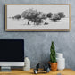 Treeline Sketch II - Floater Framed Canvas Print