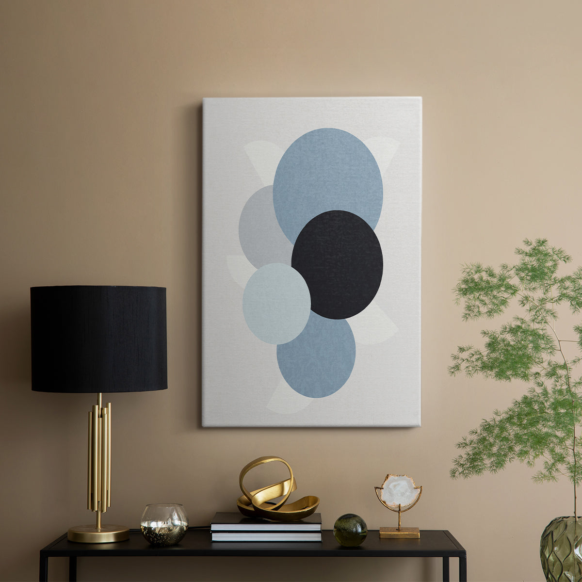 Shapely Blues II - Canvas Art Print
