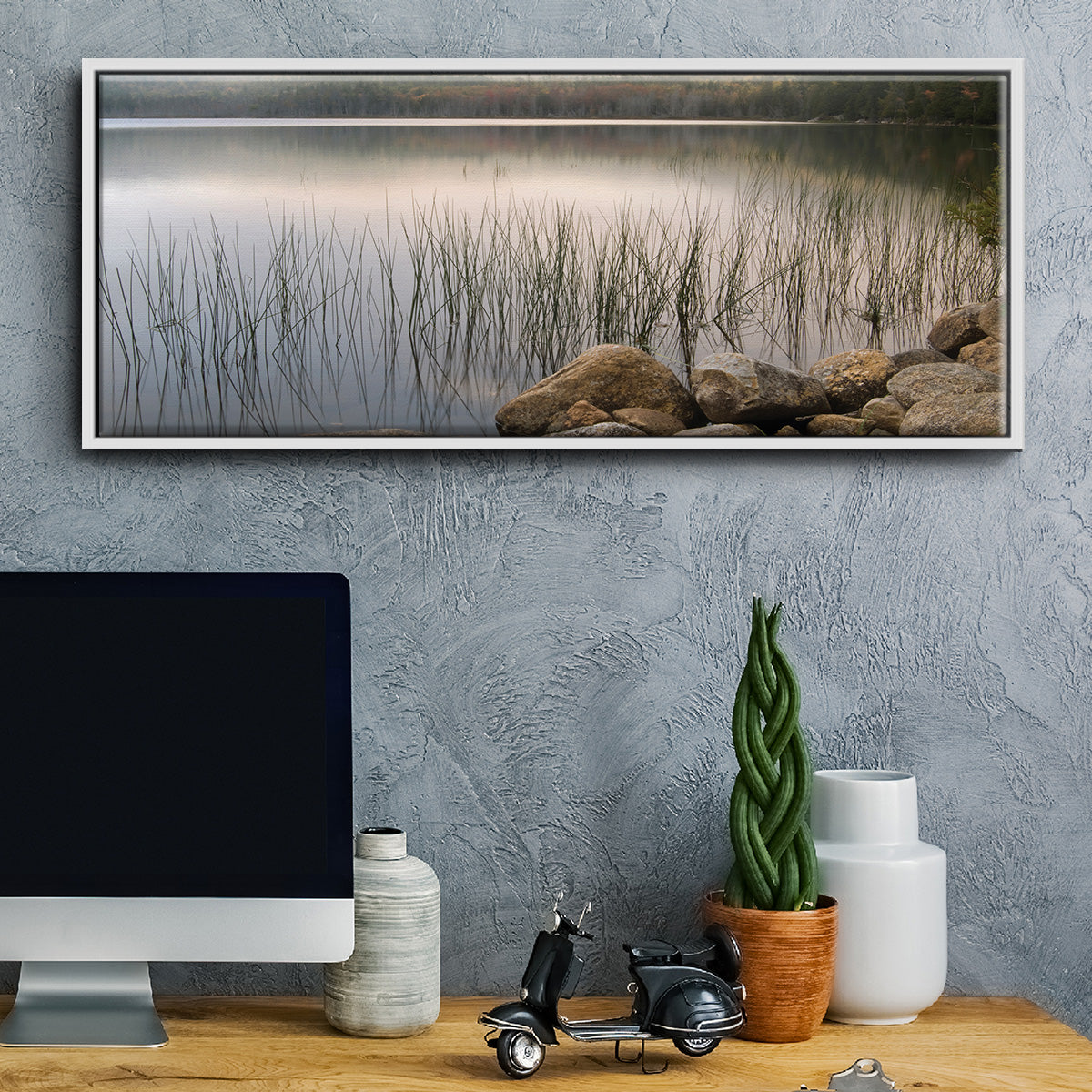 Wanderlust - Floater Framed Canvas Print