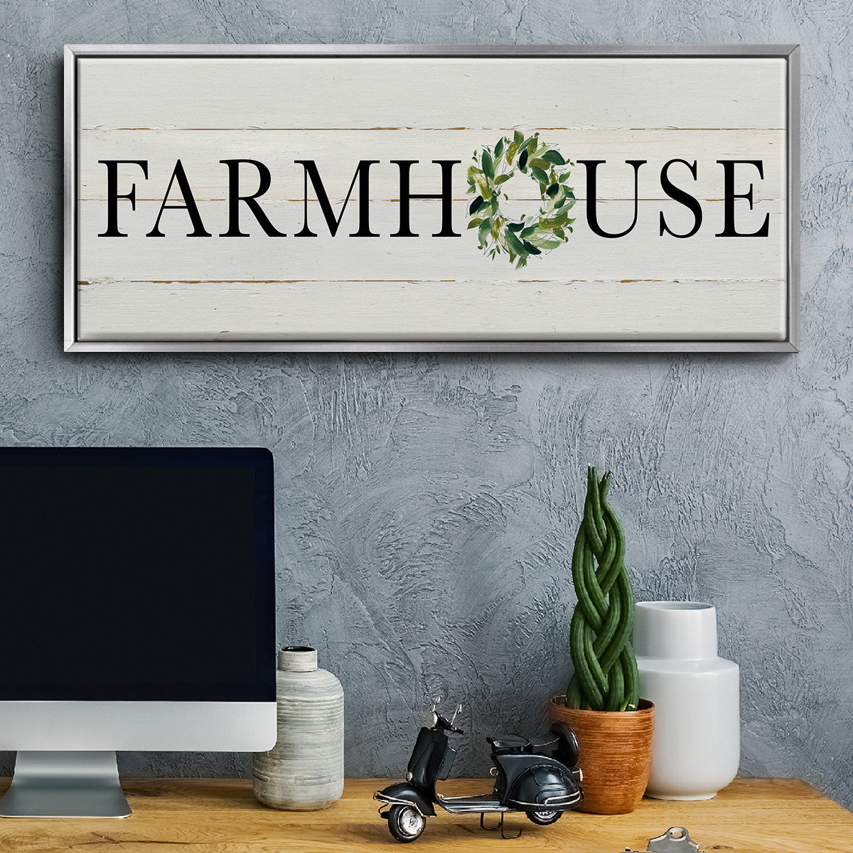 Farmhouse - Floater Framed Canvas Print