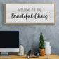 Beautiful Chaos - Floater Framed Canvas Print