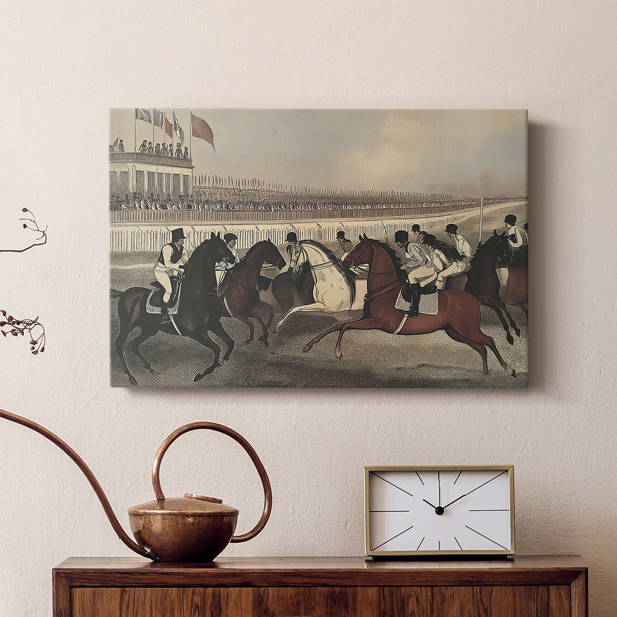 Vintage Jockey LVII - Canvas Art Print
