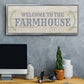 Welcome to the Farmhouse - Floater Framed Canvas Print