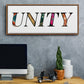 Unity - Floater Framed Canvas Print