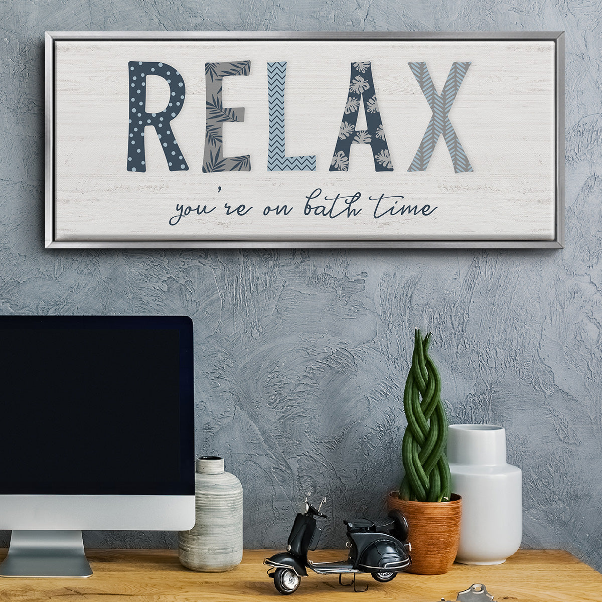 Relax - Floater Framed Canvas Print