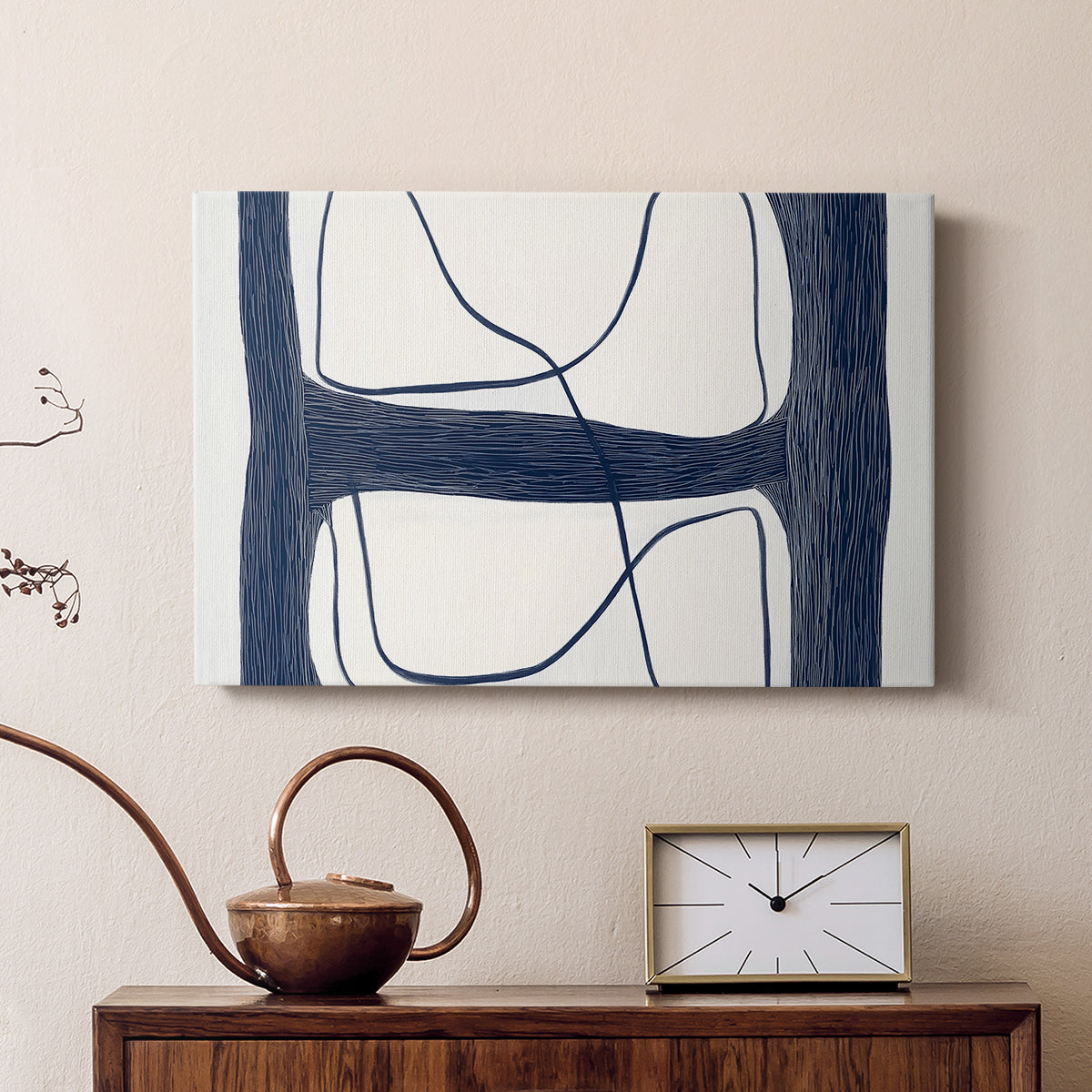 Blue Abstract XXV - Canvas Art Print