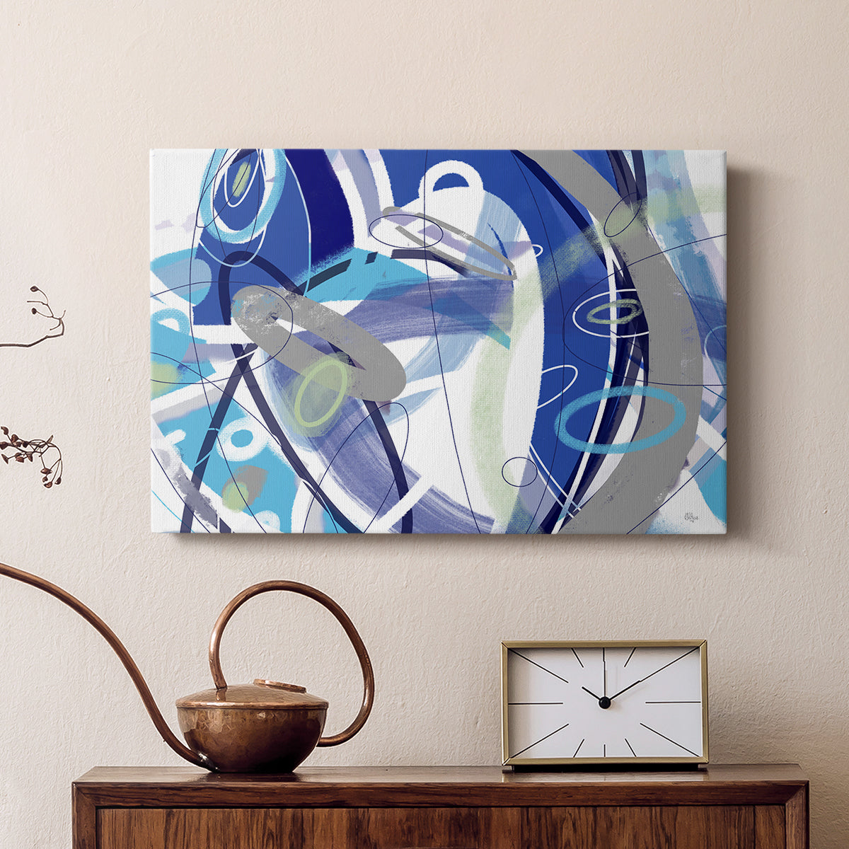 Blue Flow - Canvas Art Print
