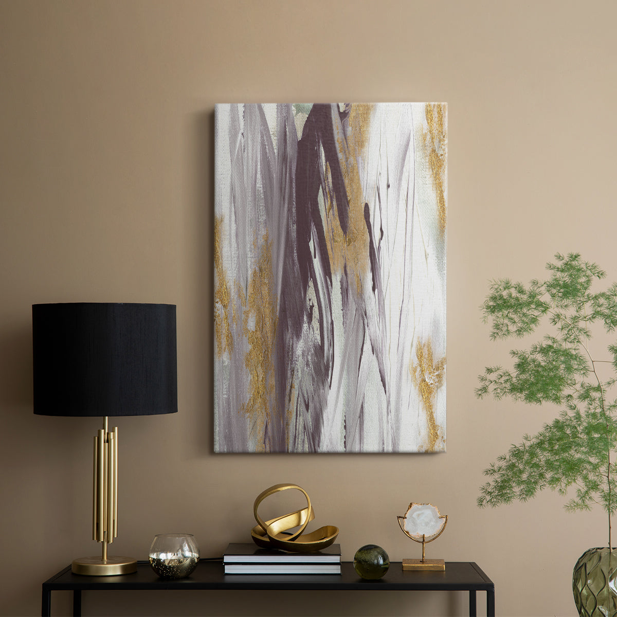 Tumultuous Amethyst I - Canvas Art Print