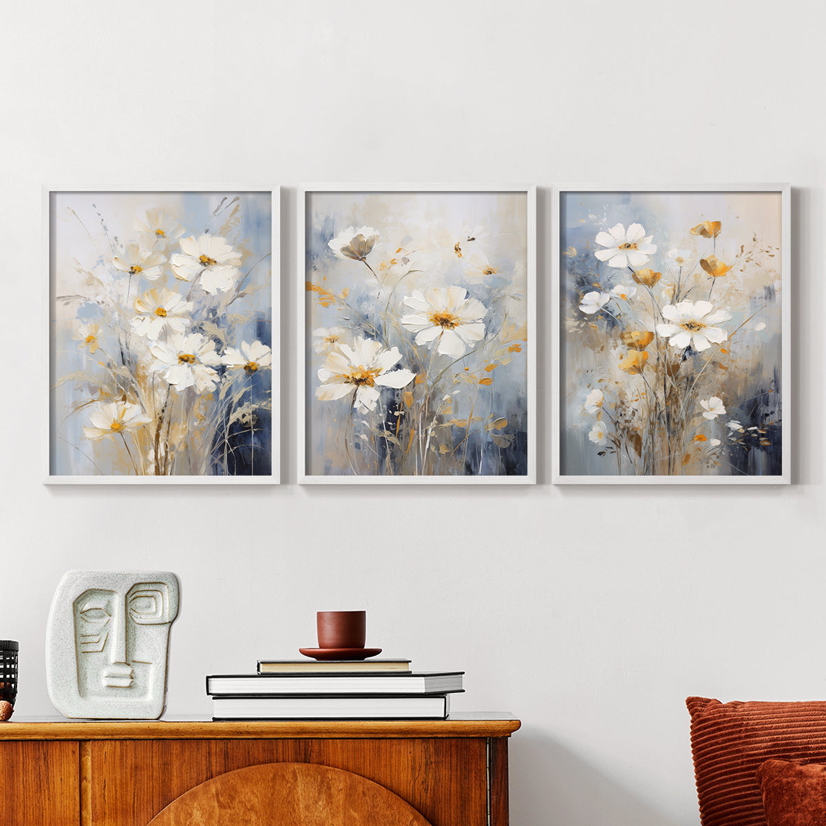 Floral Study Series XCV - Restickable Framed Art Set
