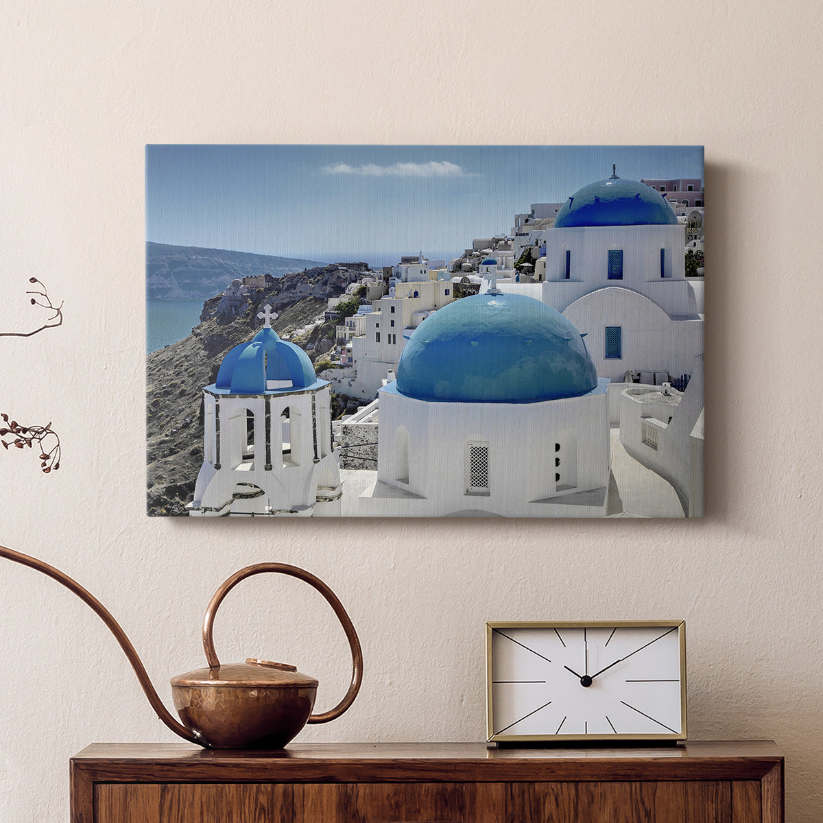 Santorini Saturday - Canvas Art Print
