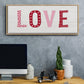Patterned Love - Floater Framed Canvas Print