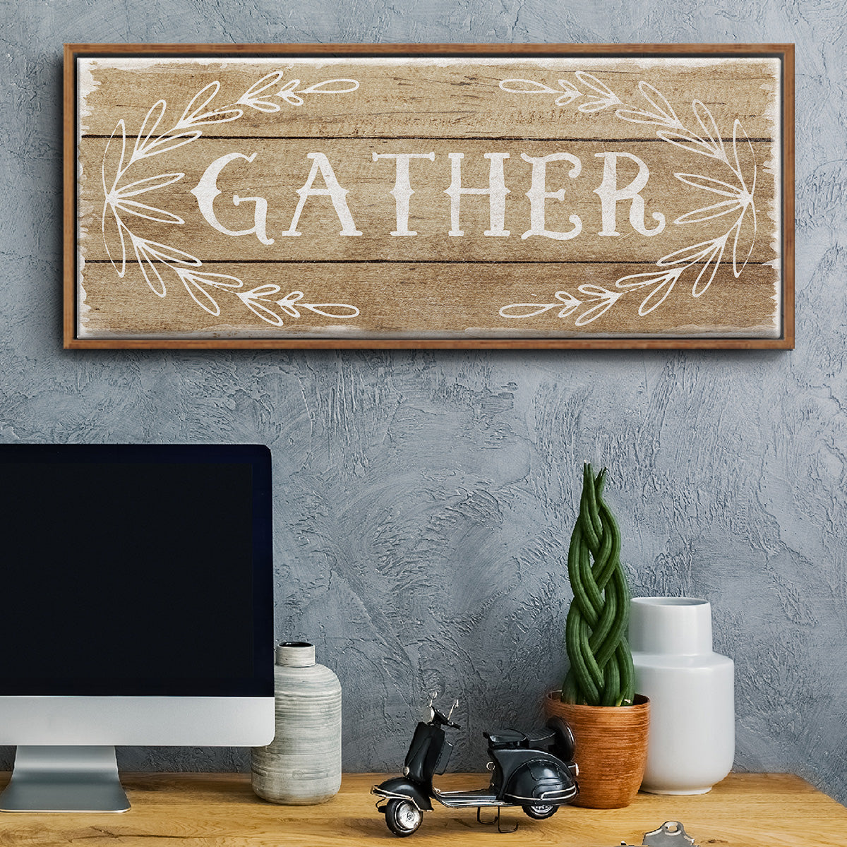 Gather - Floater Framed Canvas Print