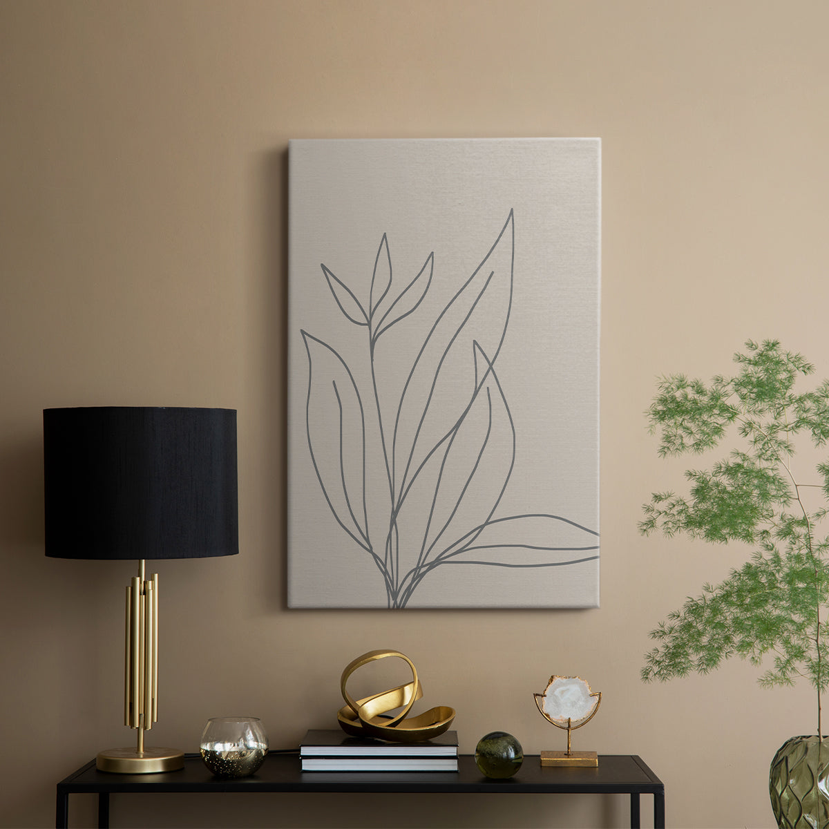 Neutral Lines I - Canvas Art Print
