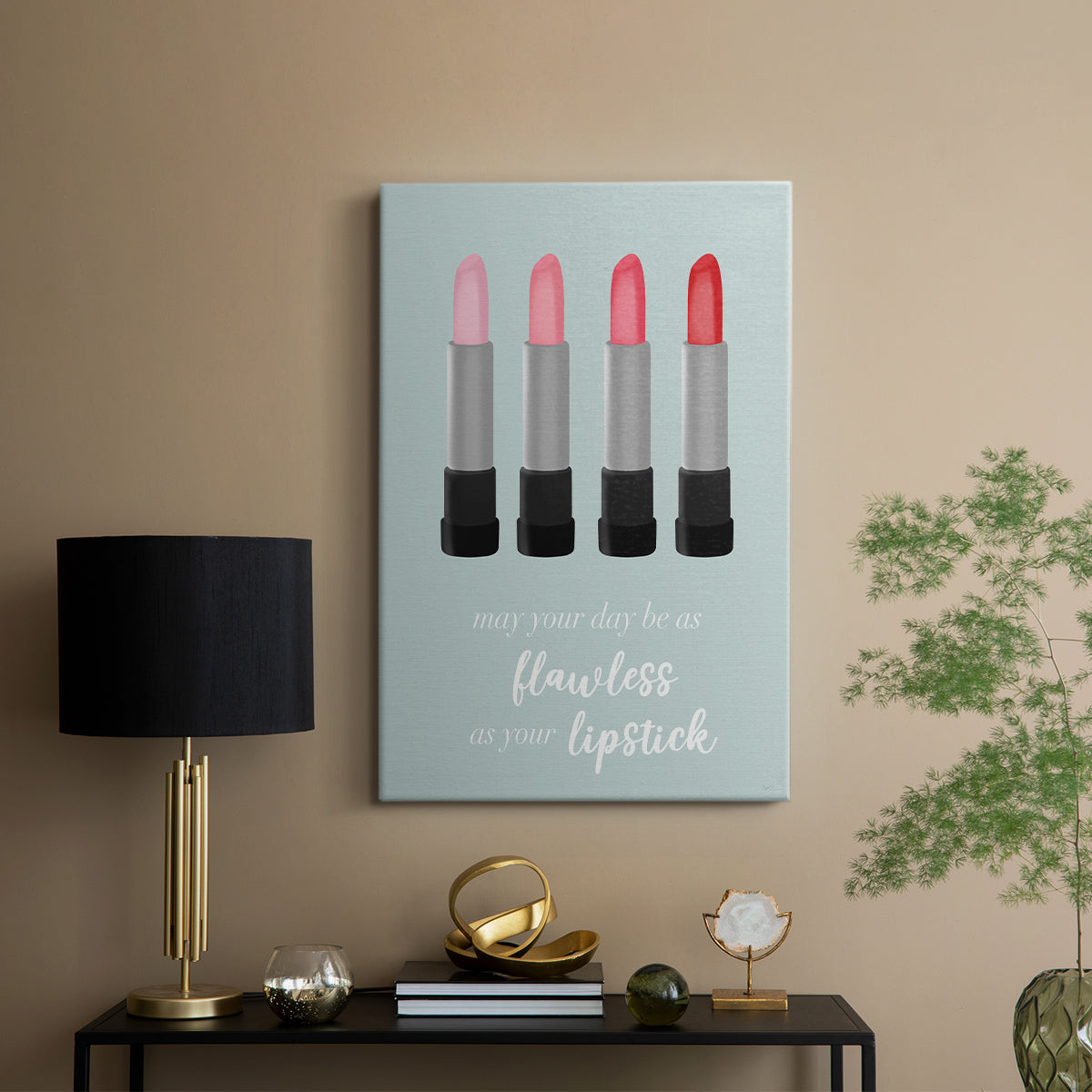 Flawless Lipstick - Canvas Art Print