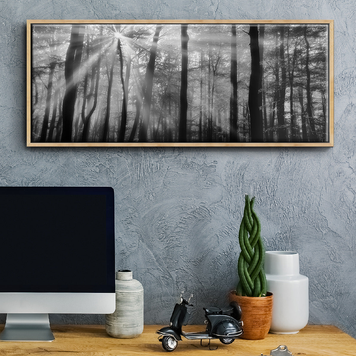 Breaking Through - Floater Framed Canvas Print