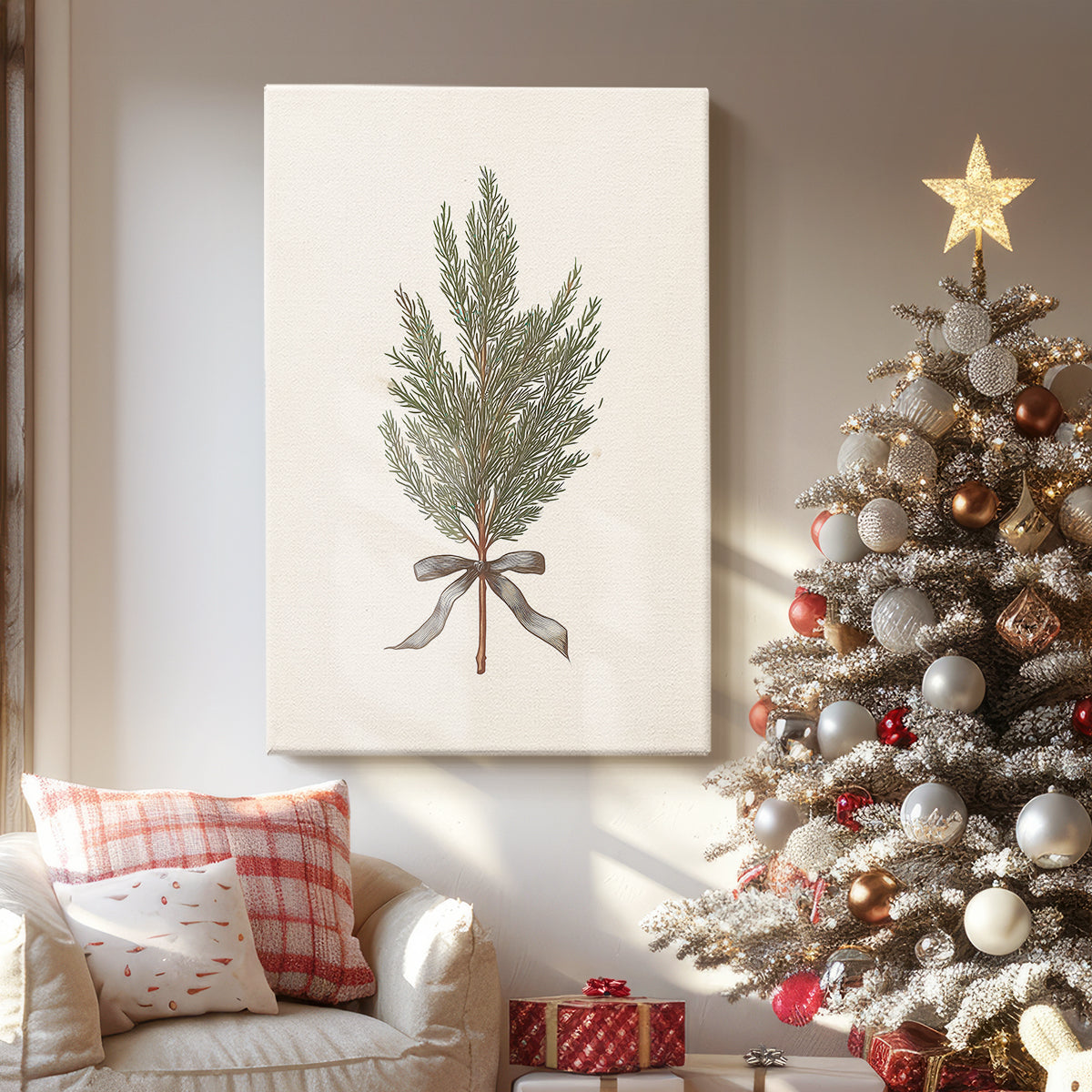 Frostlit Dusk Whisper - Canvas Art Print